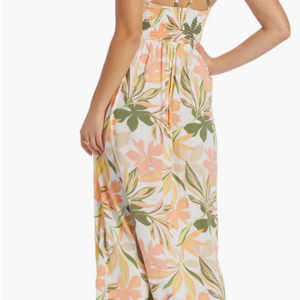 Bungalow Floral Smocked Maxi Dress - Picture 3 of 6